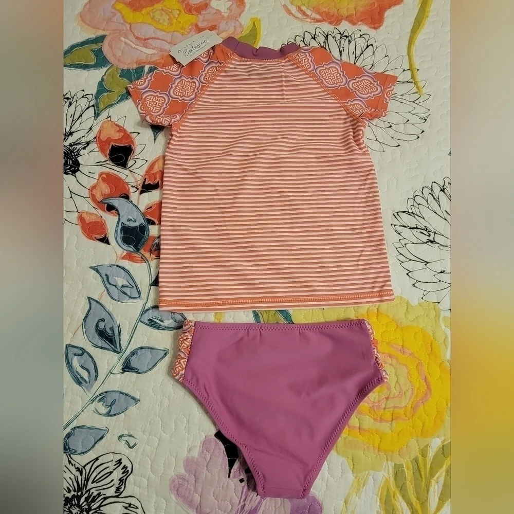 Cabana Life Girl's 2 Pc Swim Suit